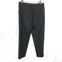 Womens Size 6 Rag &amp; Bone Dark Gray Pure Wool Pinstripe Trouser Pants Made in USA - £33.67 GBP