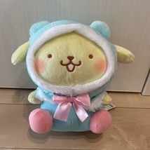 Pompompurin Sanrio BIG plush doll Stuffed toy pastel cape 27 cm x 21 cm blue - £65.24 GBP