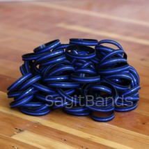 Set of XL 9 Inch Thin Blue Line Wristbands Wristbands - Police Bracelet Lot - $5.82+