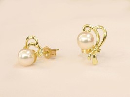 14K Gold Pearl Earring #95 - £173.94 GBP