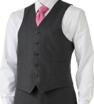 Chaps by Ralph Lauren Classic Suit Vest Suit Separates Grey Gray Plaid M - $59.99