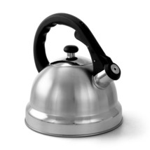 Mr. Coffee Claredale 2.2 Quart Brushed Stainless Steel Whistling Tea Kettle wit - £39.05 GBP