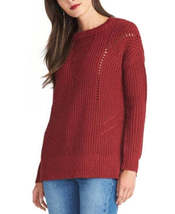 Rachel Roy Womens Frayed Long Sleeve Jewel Neck Sweater , Choose Sz/Color - £24.35 GBP