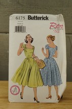 6175 8-12 Retro Butterick 1952 Ladies Summer Dress Costume Sewing Pattern Uncut - £10.10 GBP