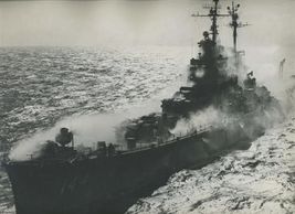 USS Worchester 11 x 14 Official Navy Photo 1950's - $34.74