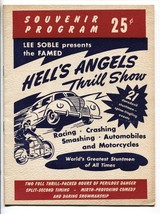 Culver City Stadium-Hell&#39;s Angels Auto Thrill Show Program 1947 - £164.01 GBP