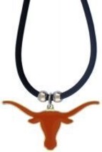 Texas Longhorns Rubber Cord Pendent Necklace - £9.62 GBP