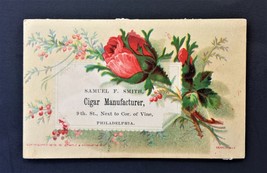 1880 Antique Samuel F Smith Cigar Manufacturer Phila Pa Victorian Trade Card - £22.44 GBP