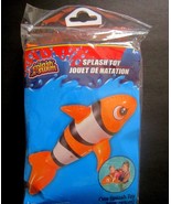 Splash-N-Swim Splash Toy 23&quot; Clown Fish Ride-On Inflatable Pool Animal A... - £9.42 GBP
