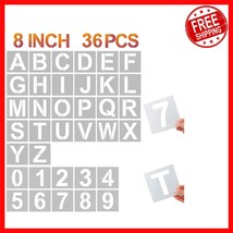 Lightweight 8-Inch Reusable Stencils Set - 36 Pcs for Crafting &amp; Decoration - $579.70 MXN