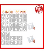 Lightweight 8-Inch Reusable Stencils Set - 36 Pcs for Crafting &amp; Decoration - $570.03 MXN