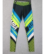 Zumba Wear Black Blue Green Riding Crew Spicy Small Checkered Pants Leggings - $38.99