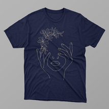 Face Line Art Shirt, Face Line Art Tee, Art Face Shirt, Abstract Design Tee - $17.45