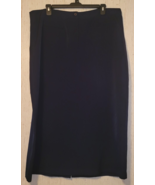 NWT WOMENS C.J. Banks LONG NAVY BLUE SKIRT W/ POCKETS   SIZE 24W - $678.96 MXN
