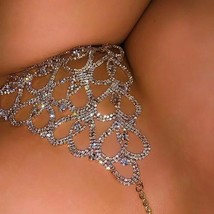 Sexy Shiny Crystal Rhinestone Body Chain Thong Bikini Jewelry Luxury Underwear - £9.56 GBP