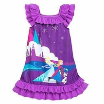 Disney Frozen Anna, Elsa and Olaf Flutter Sleeve Nightgown Sz 3 - £19.92 GBP