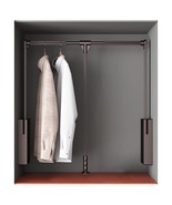 Pull Down Closet Rod For Hanging Clothes, Retractable Wardrobe Hanger Fo... - £106.69 GBP