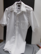 Puritan Wrinkle Free White Mens Full Button Collar Dress Shirt Size 15 1/2 - £10.36 GBP