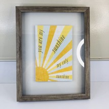You Are My Sunshine My Only Sunshine Wall Art Glass Framed Typography 11x14 - £14.99 GBP