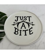Threshold Target Halloween Just A Bite Platter Plate New Black Gray Vampire - $39.59