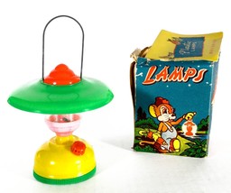 Vintage Plastic Battery Operated Toy Lamp w/ Sniffles the Mouse Box - Hong Kong - $37.03