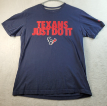 Texans Just Do It Houston Nike T Shirt Mens Medium Blue Short Sleeve Football - £6.60 GBP