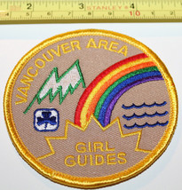 Girl Guides Rainbow Vancouver Area BC Canada Badge Label Patch - $11.46
