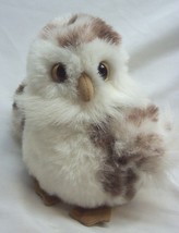 K&amp;M International Nice Soft White Snowy Spotted Owl 7&quot; Plush Stuffed Animal Toy - £14.61 GBP