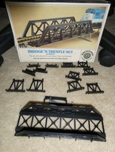 Vintage HO Scale Bachmann Bridge n Trestle Set 17 pcs in Box 46225 - $18.81