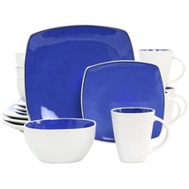 Gibson Elite Soho Lounge 16 Piece Stoneware Dinnerware Set in Cobalt - $107.19