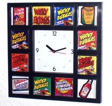 Cool Wacky Packages Clock with 8 classic wrapper and 4 sticker images - £25.31 GBP