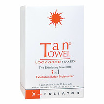 Tan Towel 3 En 1 Exfoliante Toallita 5 Pack - $16.42