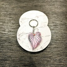 Caladium Acrylic Houseplant Keyring - $147.43 MXN