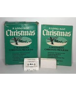 Vintage A Long Ago Christmas Multimedia Church Program Play With Music &amp;... - $927.73 MXN