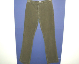 Naf Naf France Pants Women&#39;s Size 38 (M) Corduroy Olive Green Boot Cut - £18.61 GBP