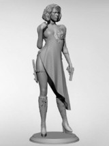 1/24 Resin Model Kit Beautiful Girl Cyborg Black Widow Fantasy Unpainted - £26.84 GBP