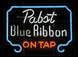 New Blue Blue Ribbon On Tap Beer Lamp Light Neon Sign 24&quot;x20&quot; - £198.10 GBP