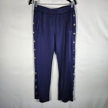 Michael Kors Logo Tape Buttoned Track Pants Navy Blue M 90s Athleisure  - €28,76 EUR