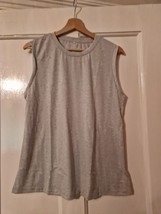 Ladies L Grey Vest Top - $10.18