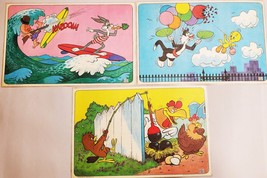 Set of (3) Vintage 1976 Warner Brothers Looney Tunes Pepsi Place Mats - £27.23 GBP