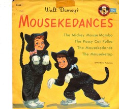 Walt Disney&#39;s Mousekedances Children Vintage Record , A Mickey Mouse Club Record - £2.92 GBP