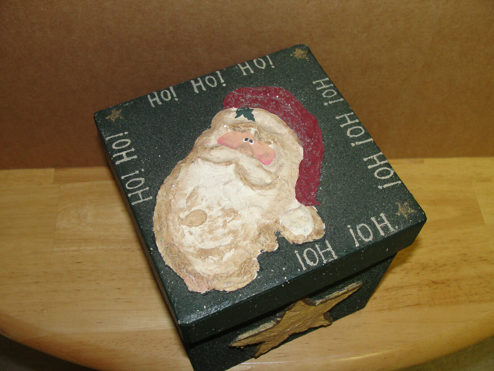 Christmas Storage Decoration Box featuring Santa Claus - $9.89
