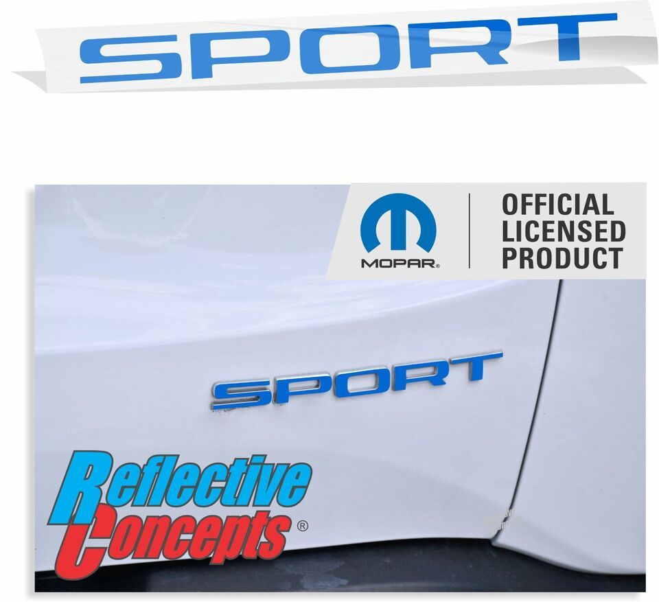 SPORT Emblem Overlay Decal - 2015-2022 Jeep Renegade
