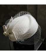 Women Pillbox Veil Wedding Church Cocktail Fedora Party Fascinator Hat - £23.18 GBP