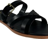 COLE HAAN Women&#39;s Fairen Black Leather Slide Sandal W17895 - £62.90 GBP