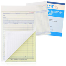 Invoice Books 2 Part Carbonless Sales Order Book 3Pk 8.4X5.6In Order Form - $25.99