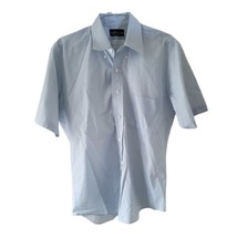 Botany 500 Vintage Men&#39;s Light Blue Button Down Shirt with Pocket - $12.22