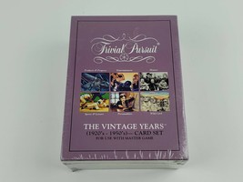 Trivial Pursuit: The Vintage Years 1920-1950&#39;s Card Set #6016 1990 Factory Seale - £27.41 GBP