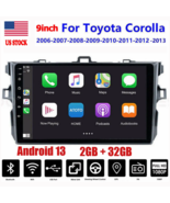 For TOYOTA COROLLA 2009-2013 Carplay 32G Android 13 Car Stereo Radio GPS Navi FM - $1,729.43 MXN