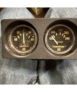 STEWART WARNER  AMPERES PAND WATER TEMPERATURE GAUGES HOT ROD RAT ROD - £71.92 GBP